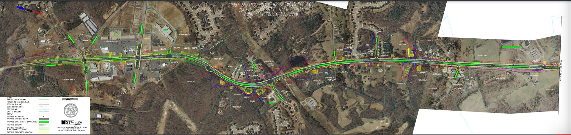 Spout Springs RD Widening Map 1