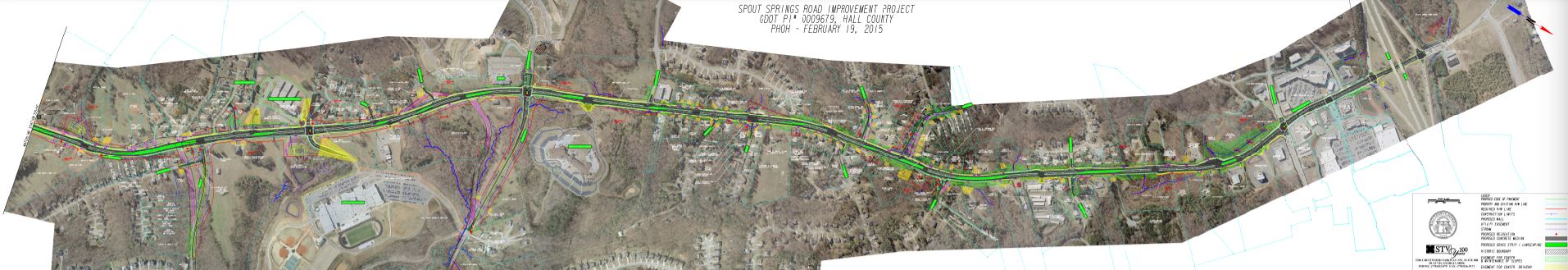 Spout Springs RD Widening Map 2