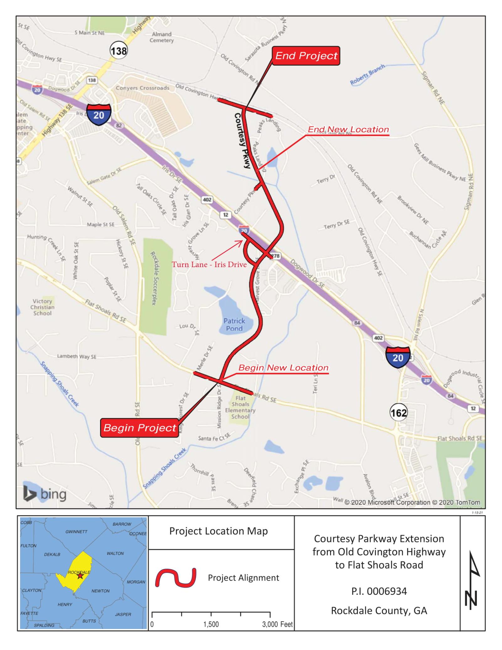 Courtesy Parkway Extension Map
