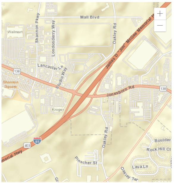 SR 138 Interchange Map