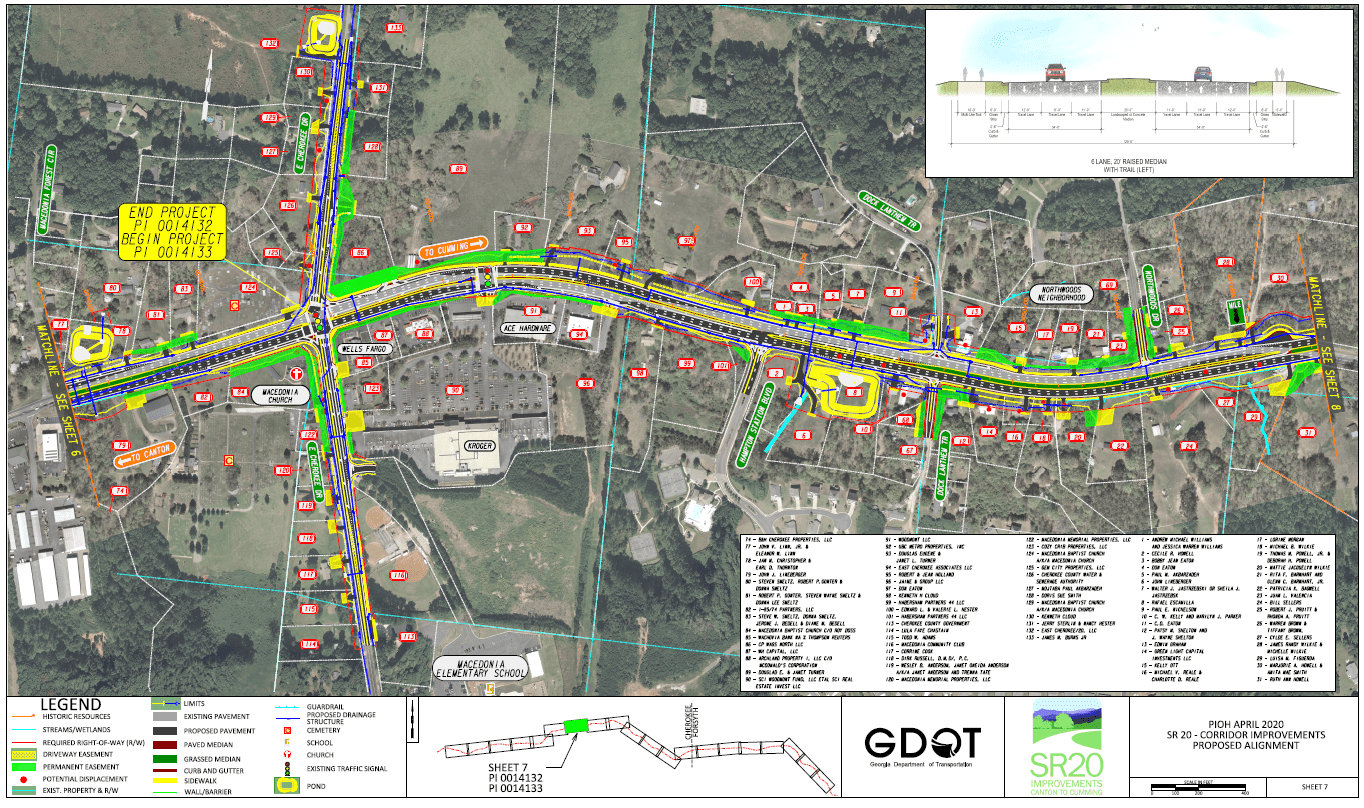 SR 20 Widening Map