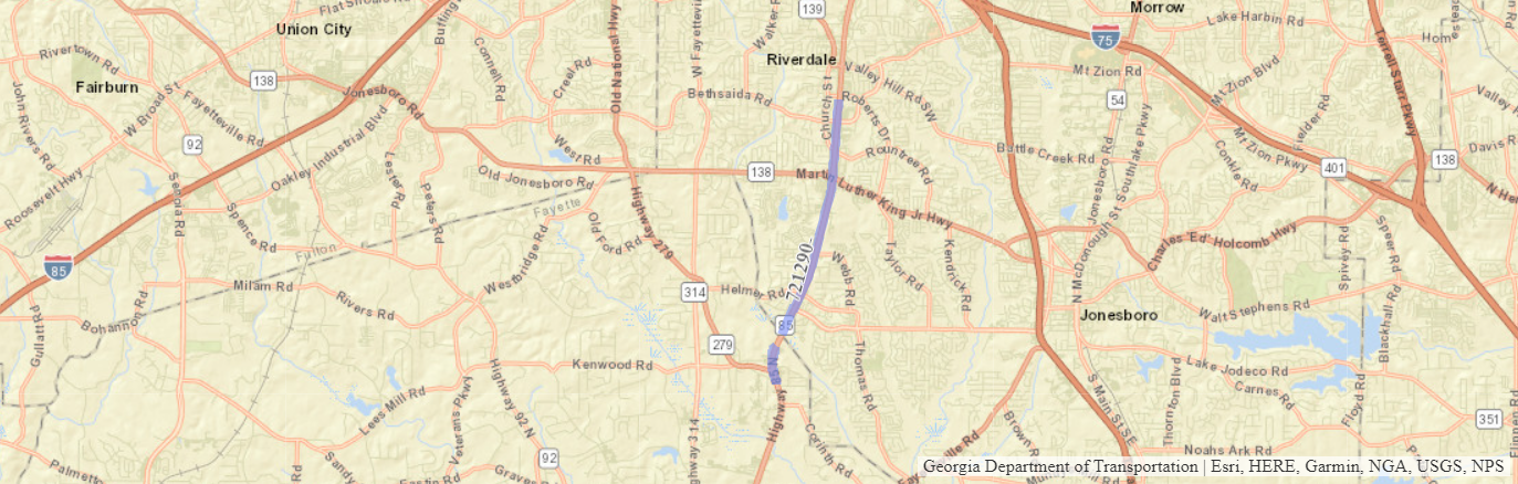 SR 85 Map