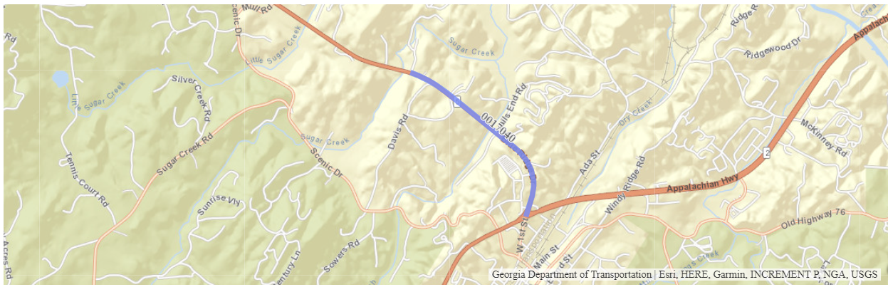 SR 5 FROM N OF SR 2 TO S OF PINEVIEW LANE - PHASE III Map