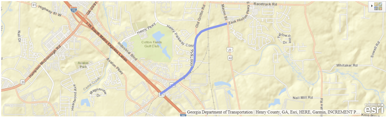 SR 155 Widening Map