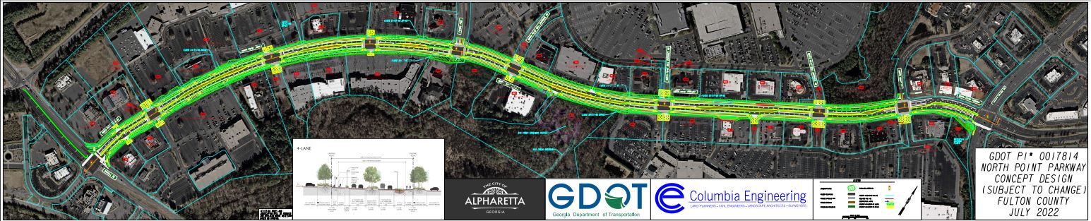 North Point Parkway Enhancements Map