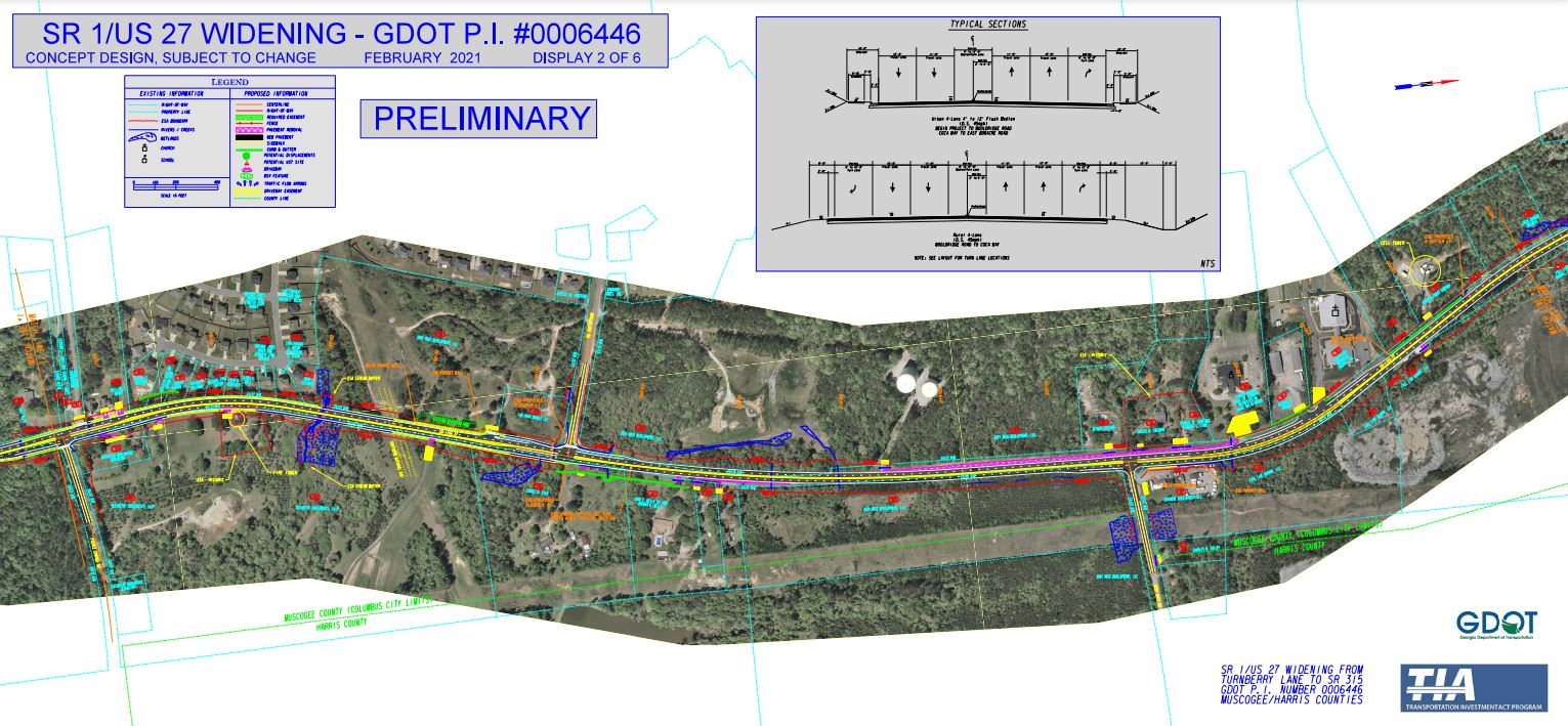 SR 1 US 27 Widening Map 2