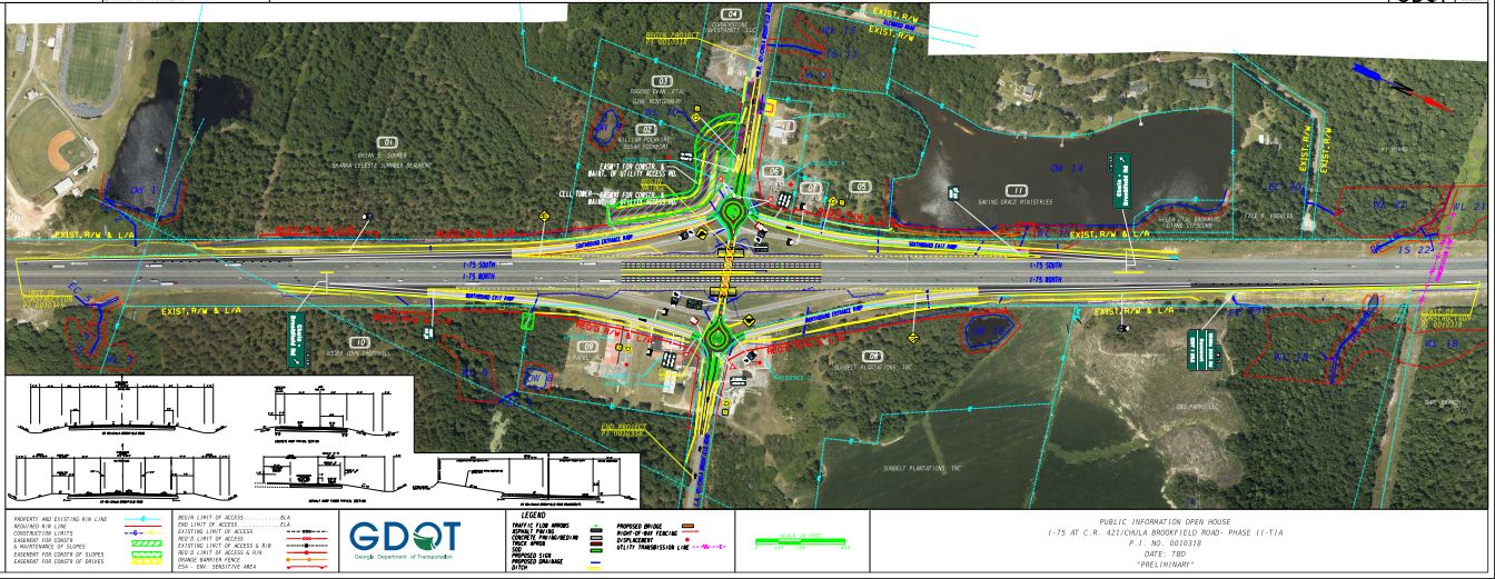 Chula-Brookfield-Rd.-I-75-Bridge-Replacement-Improvement-Map