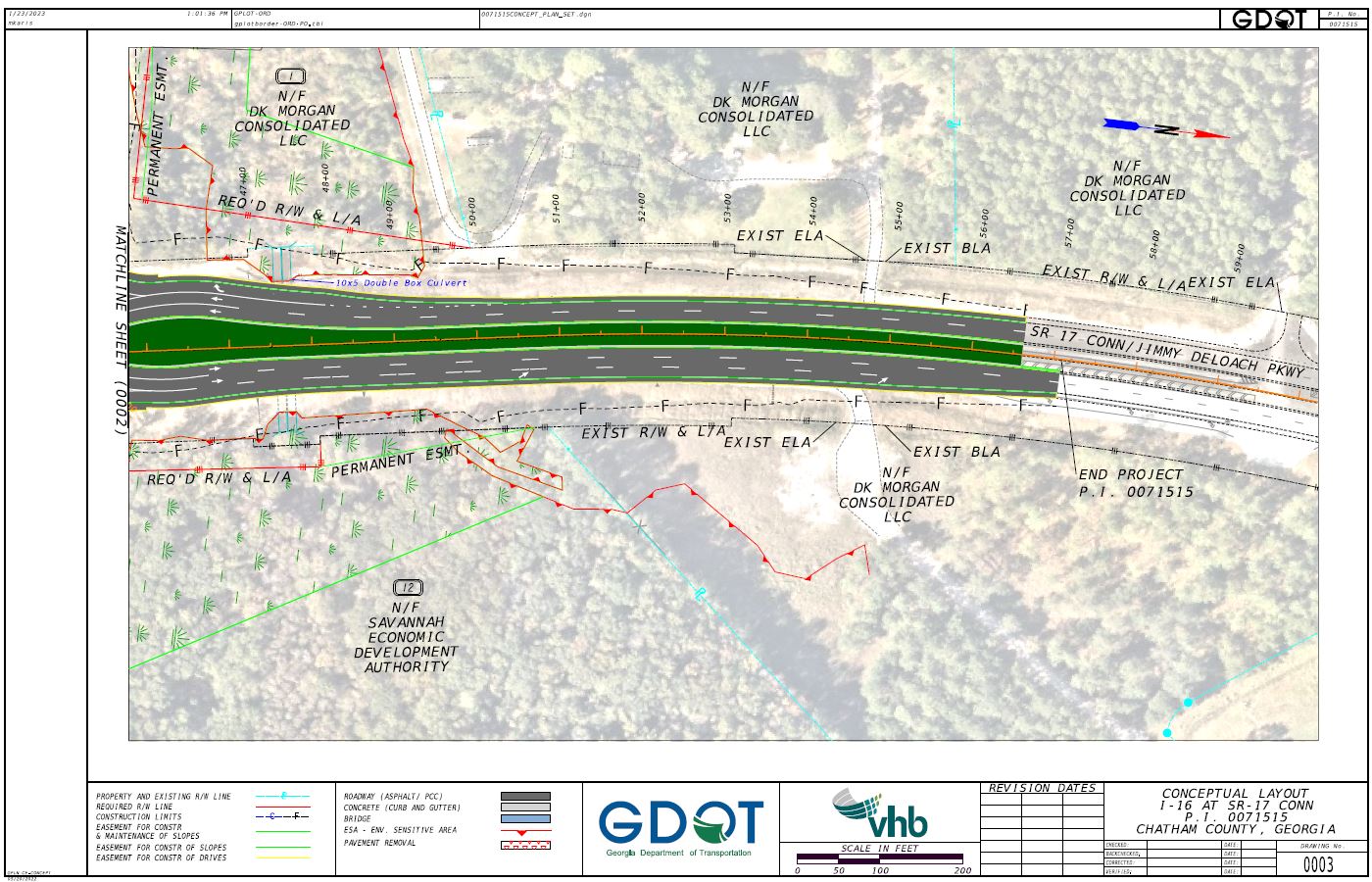 I-16 Widening and Improvement Map 3