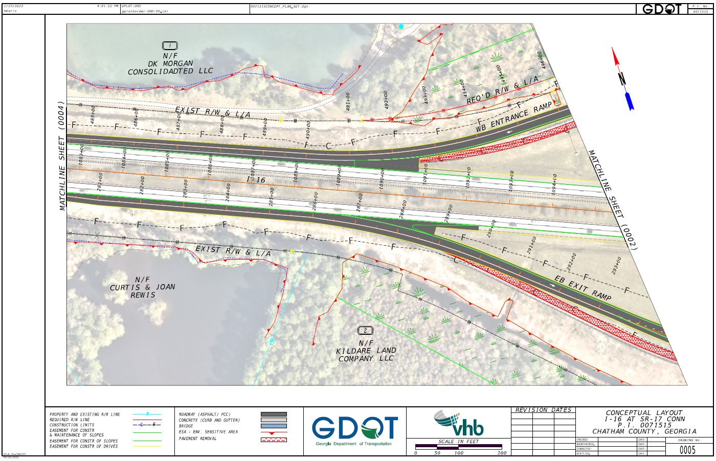 I-16 Widening and Improvement Map 5