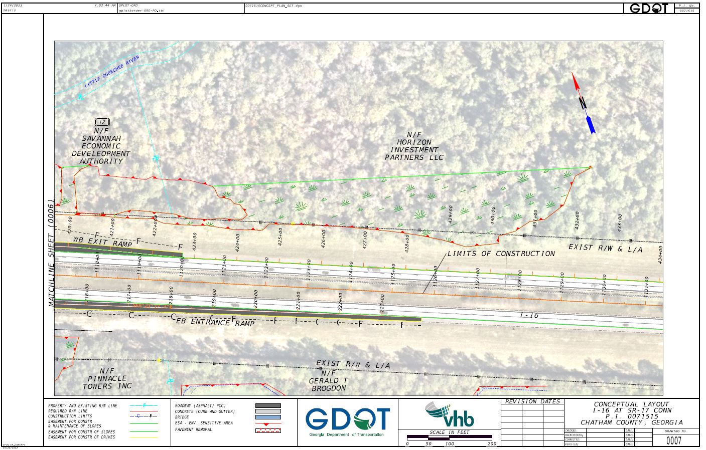 I-16 Widening and Improvement Map 7