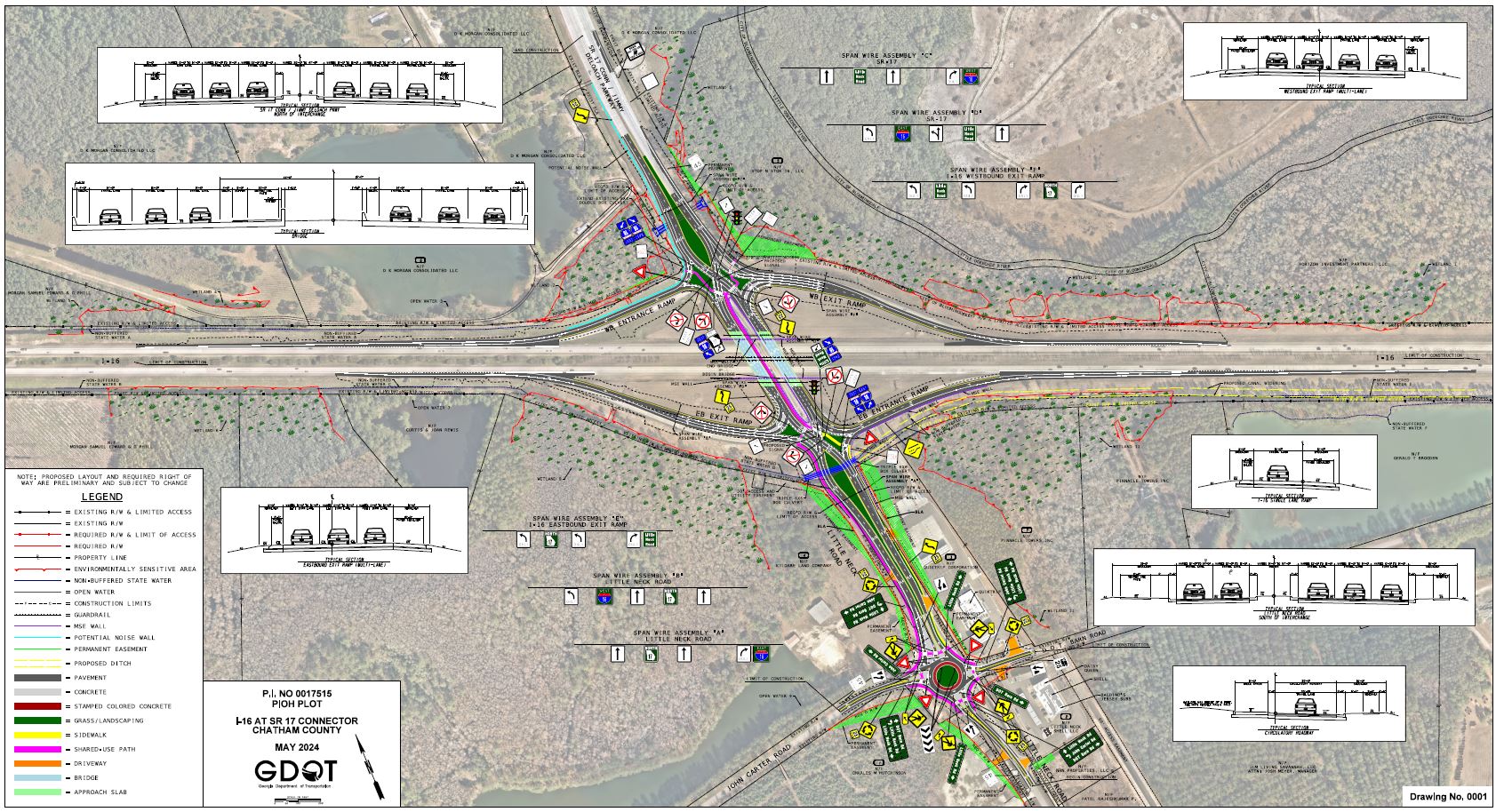 I-16 Widening and Improvement Map 8